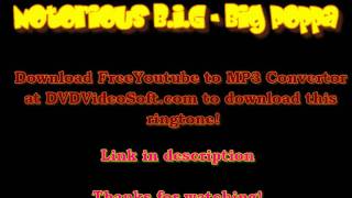 Notorious BIG  Big Poppa Ringtone [upl. by Lenzi551]