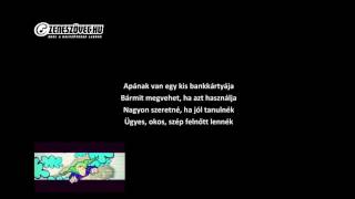 Hahó Együttes km Tarján Zsófi  Apa a legnagyobb hős  KARAOKE dalszöveg  lyrics video [upl. by Llehcram]