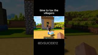 Minecraft village tax scam minecraft memes minecraftgaming gaming funny shorts rlcraftv2 [upl. by Analim]