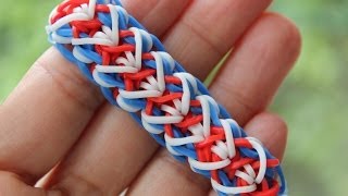 Rainbow Loom Nederlands Liberty Twist Armband [upl. by Ahsinac]