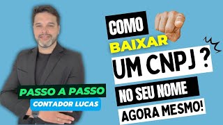 COMO DAR BAIXA NO CNPJ EI [upl. by Modesty652]