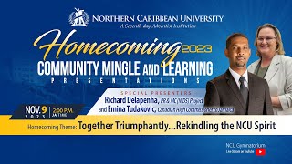 COMMUNITY MINGLE and Learning Presentations  Homecoming 2023  Northern Caribbean University [upl. by Afnin]