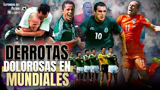 3 DERROTAS DOLOROSAS para MÉXICO en MUNDIALES 💀 1986 2002 2014 [upl. by Hyacinth]