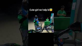 Petrol pump girl help ki 😇shortsviral rider josephjyoti0310reactionvideo [upl. by Haymo41]