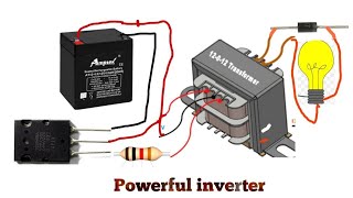 Transistor 5200 inverter12 volt to 220 volt inverter [upl. by Aleksandr674]