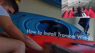 MustHave Equipment How to Install Transom Wheels on Your Dinghy  Inflatable BOAT [upl. by Irod]