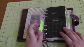 Purple Personal Malden Filofax SetUp [upl. by Mainis]