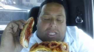 BURGER KING® Extra Long BBQ Cheeseburger REVIEW [upl. by Razaile]