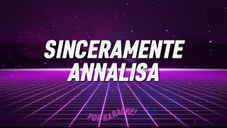 Annalisa  Sinceramente Sanremo 2024 Karaoke [upl. by Adnalay]