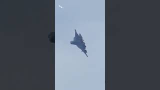 Su57 Performs Stunning Falling Leaf Maneuver at China Airshow su57airforceplane aviationchina [upl. by Silletram]