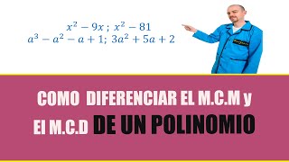 Como diferenciar el MCM y el MCD en polinomios [upl. by Northington]