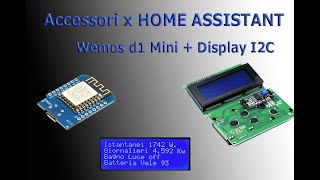 Accessori per Home Assistant  Display i2c [upl. by Poppy]