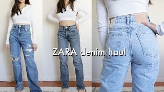 trying on 8 pairs of ZARA jeans dupes for my favorite Levis [upl. by O'Donoghue]