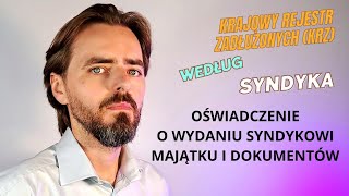 Potwierdź wydanie syndykowi majątku i dokumentów  Krajowy Rejestr Zadłużonych KRZ według syndyka [upl. by Lemay]