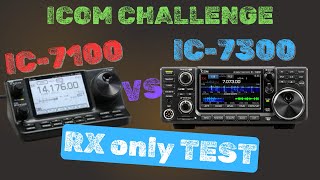 ICOM IC7100 vs IC7300  Confronto in ricezione CW  SSB [upl. by Wolfy]