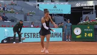 Underarm serve on match point Sara Errani vs Caroline Wozniacki [upl. by Clardy20]