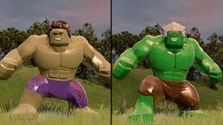 LEGO Marvels Avengers  Hulk vs Excelsior Hulk  CoOp Fight  Free Roam Gameplay HD 1080p [upl. by Eilloh]