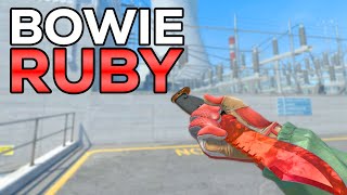 ★ CS2 Bowie Knife Ruby Doppler FACTORY NEW  CS2 Knife Gameplay [upl. by Eirotal]