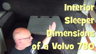 Unexciting Video Showing Interior Sleeper Dimensions of a Volvo Model 780 [upl. by Reahard553]