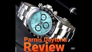 Parnis PA6048 Daytona homage review  The Watcher [upl. by Adyeren]