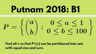 Putnam Exam  2018 B1 [upl. by Winonah]