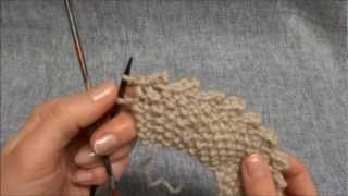 Picot Maschen abketten  Picot Cast off  Stricken lernen  Learn how to knit [upl. by Botsford]