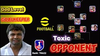 Indian Toxic Opponent with Hacker Goalkeeper Long Ball Counter Gameplay eFootball 2024 Mobile [upl. by Katrinka]