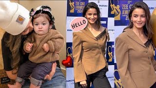 Alia Bhatt In Zee cine Award 2024 Press Conference  Alia Bhatt With Daughter Raha Kapoor [upl. by Ful]