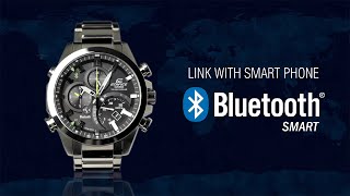 CASIO EDIFICE Bluetooth® SMART enabled EQB500 product video [upl. by Dulcle]