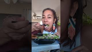 Cobb Salad Mukbang 🥙🥗 realzaxbys Part 2 [upl. by Akeimahs478]