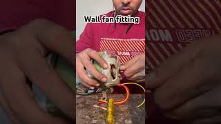 Wall fan fitting 🪛💡🥰vloginodisha electrical minivloginodia purijagannath🙏 [upl. by Aseyt1]