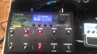 Voicelive 3 Extreme and BeatBuddy setup [upl. by Angrist]