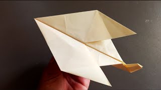 How to make paper airplane  Alpha airplane  origami  paper folding idea [upl. by Bernadina]