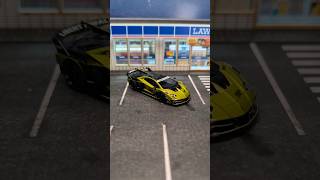 Unboxing MiniGT 605 LB  Silhouette Works Lamborghini Aventador GT EVO Lime shorts minigt [upl. by Misak]