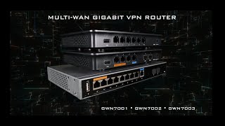 Grandstream GWN7001 GWN7002 amp GWN7003  MultiWAN Gigabit VPN Routers  Cohesive Technologies [upl. by Meli240]