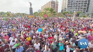 Manifestação em Luanda em solidariedade a Adalberto Costa Júnior [upl. by Eelsha166]