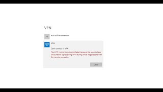 How to Fix VPN Error The L2TP connection attempt failed [upl. by Aznarepse285]