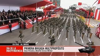 Ejército del Perú muestra paso marcial durante Gran Parada Militar [upl. by Dena]