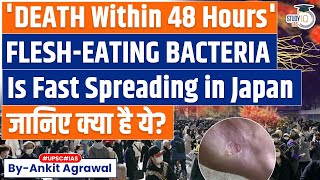 Whats Causing The Spread Of quotFleshEating Bacteriaquot In Japan  UPSC [upl. by Ingvar]