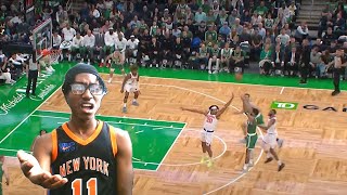 Fan Reaction to KNICKS at CELTICS  FULL GAME HIGHLIGHTS  October 22 2024 [upl. by Nahsor617]