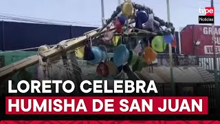 Fiesta de San Juan Acompáñanos a ver la tradicional parada de ‘Humisha’ con regalos y juanes [upl. by Eelesor]