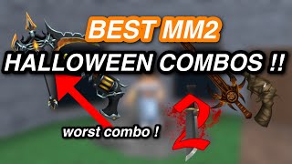 The Best Halloween MM2 Weapon Combos Murder Mystery 2 [upl. by Hnirt]