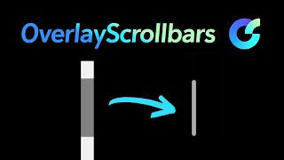 WEB OverlayScrollbars 라이브러리  스크롤바를 얇게 [upl. by Lavinia274]