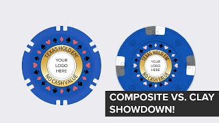 Clay vs Clay Composite Poker Chips [upl. by Aveer]