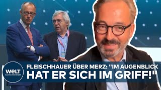 CDUPARTEITAG Kann Merz Kanzler quotDer Mann hat eine wahnsinnig kurze Luntequot Fleischhauer [upl. by Atinomar]