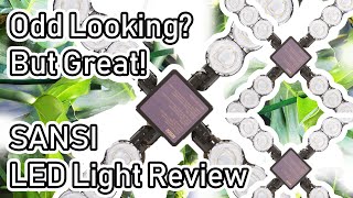 SANSI 60W Deformable LED Grow Light Review  Its Great [upl. by Lahsiv]