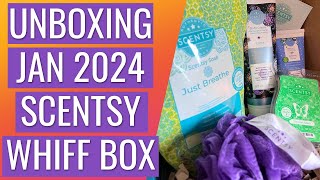 Scentsy Whiff Box January 2024 Unboxing [upl. by Angil707]