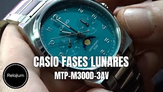 Casio y su moonphases de 100 dólares  MTPM300D Fases lunares [upl. by Fridell876]