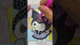 Kuromi💜Diamond Painting💎 diamondpainting satisfying shorts diy art craft kuromi asmr [upl. by Edward667]