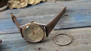 Vintage 1972 BULOVA OCEANOGRAPHER HALF DEVIL  10K Gold Bezel Automatic  FRESH [upl. by Hnacogn]